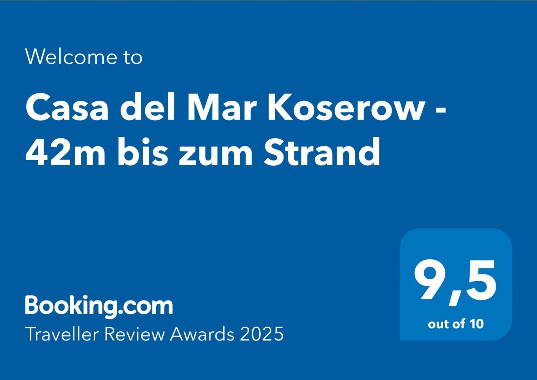 Fewo Am Strand In Koserow - Casa Del Mar - 42M Bis Zum Strand Exterior foto